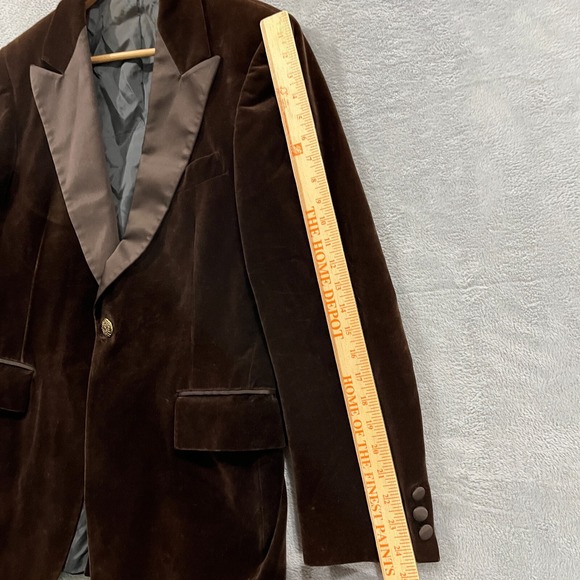 VTG 1970s After Six Tuxedo Mens 40R Jacket Velvet Formal Jacket Preppy USA Made - Picture 9 of 14